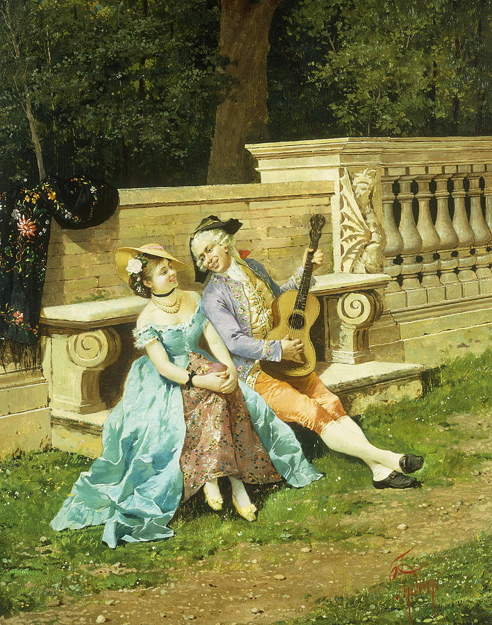 Music Painting - The Serenade by Filippo Indoni