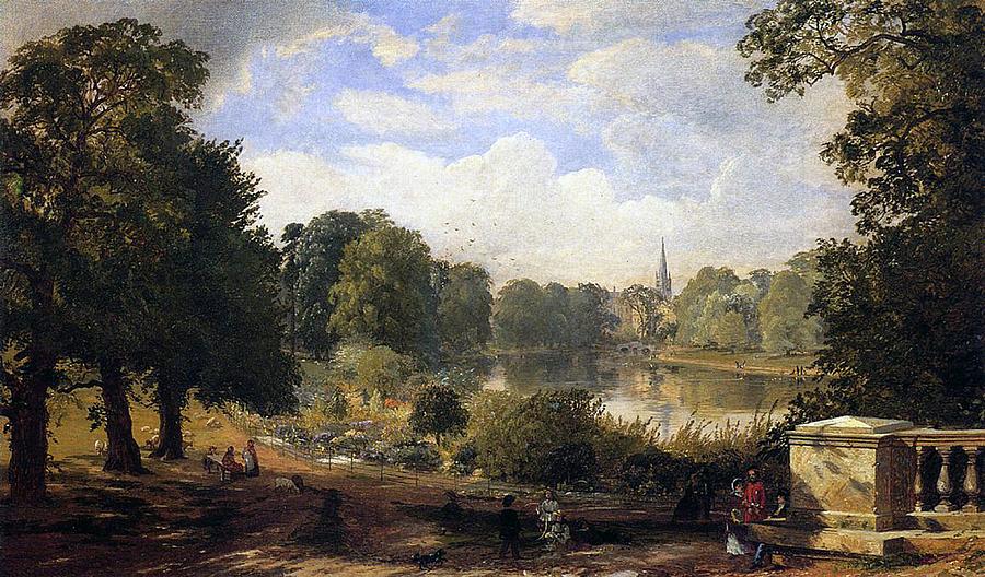 Jasper Francis Cropsey Painting - The Serpentine by Jasper Francis Cropsey