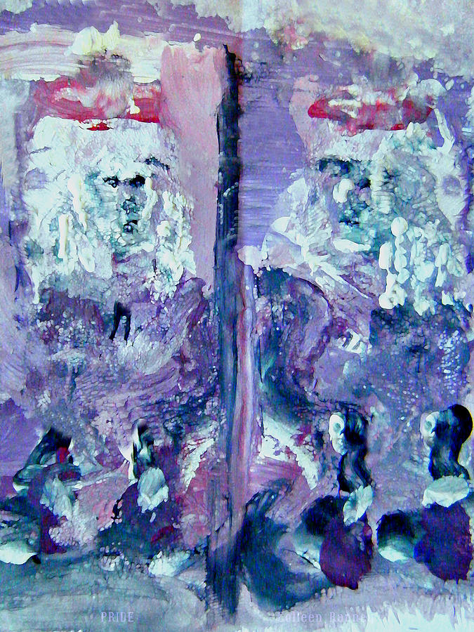 Mirror Painting - The Seven Deadly Sins- Pride by Colleen Ranney