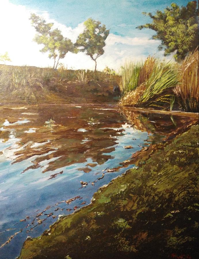 The Seven Lakes Painting by Ray Khalife
