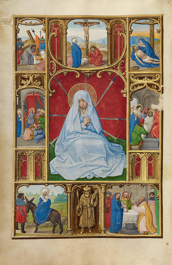 The Seven Sorrows of the Virgin Painting by Simon Bening