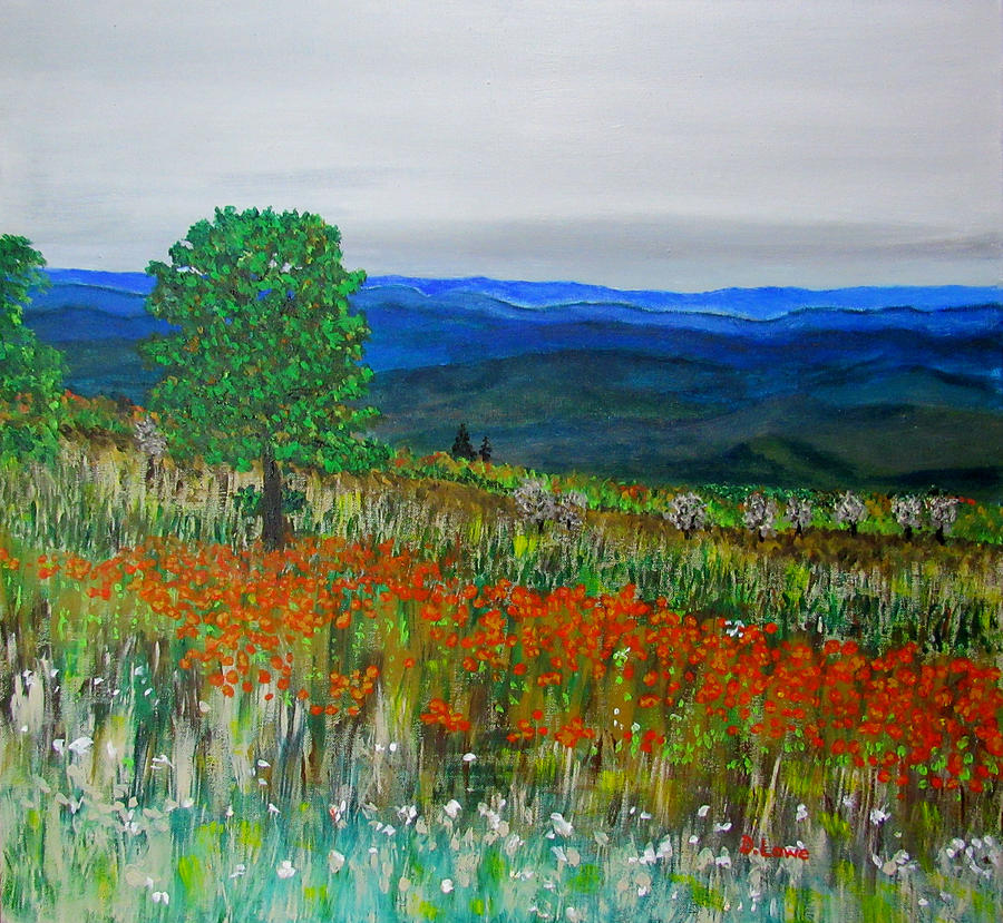 The Seventh of October on Whitetop Painting by Danny Lowe