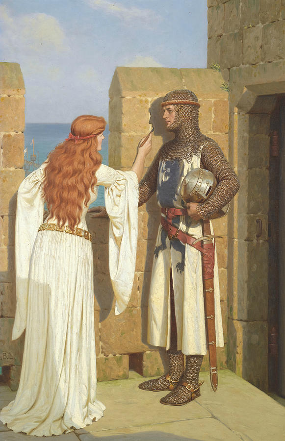 The Shadow Painting by Edmund Leighton