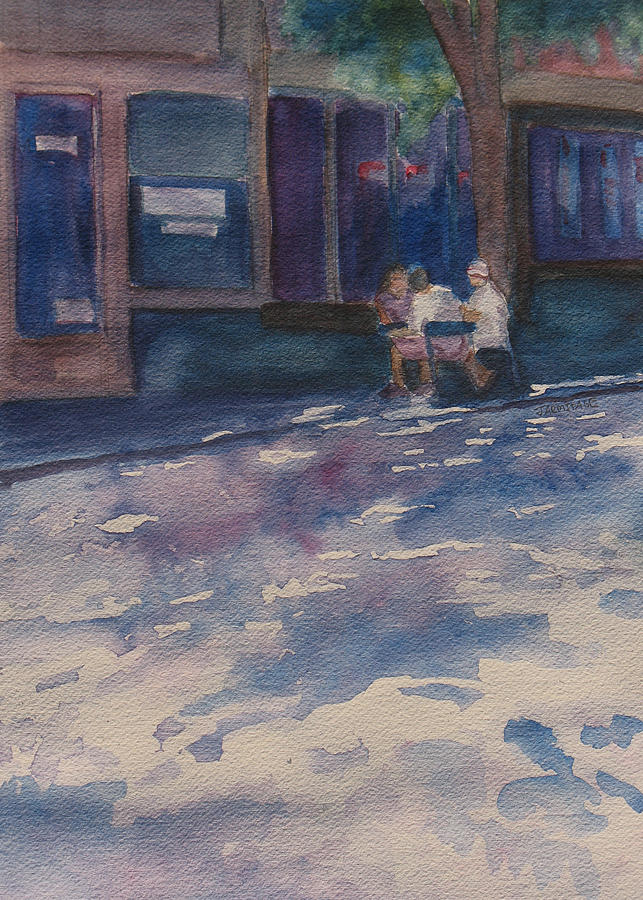 The Shady Side of the Street Painting by Jenny Armitage
