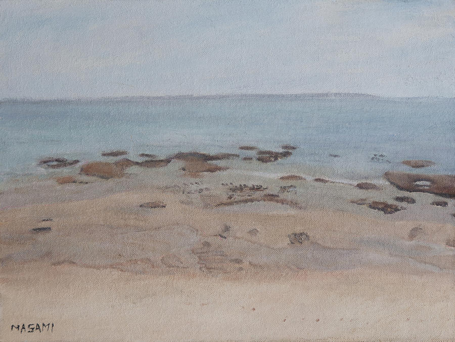 The shallow beach Painting by Masami Iida