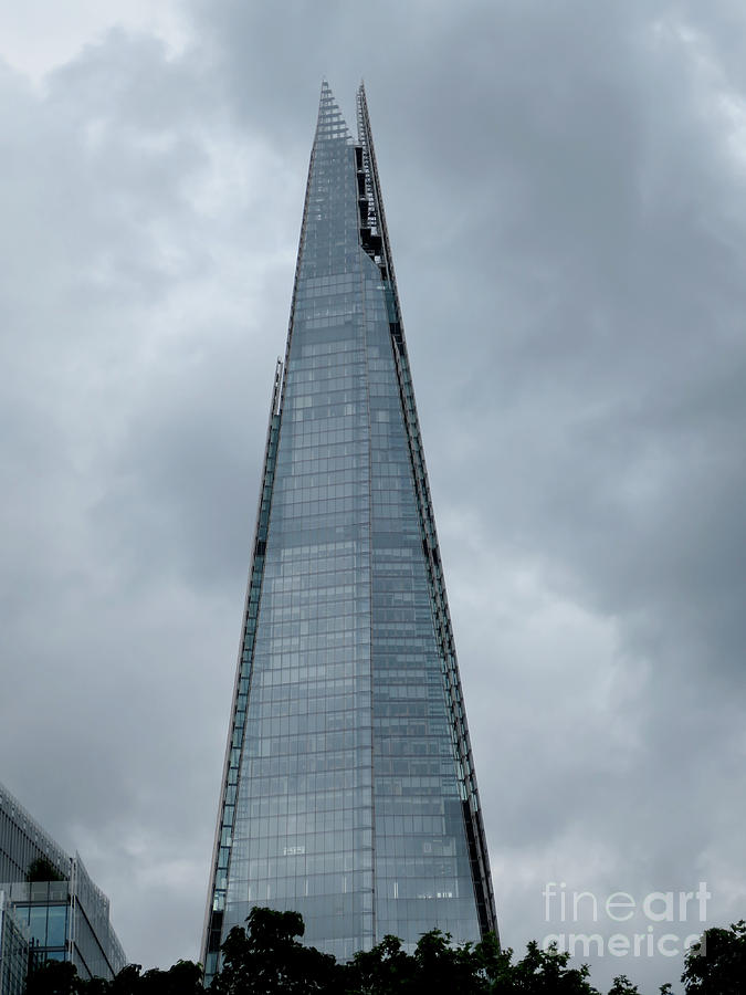 The Shard in the Clouds Photograph by Ann Horn