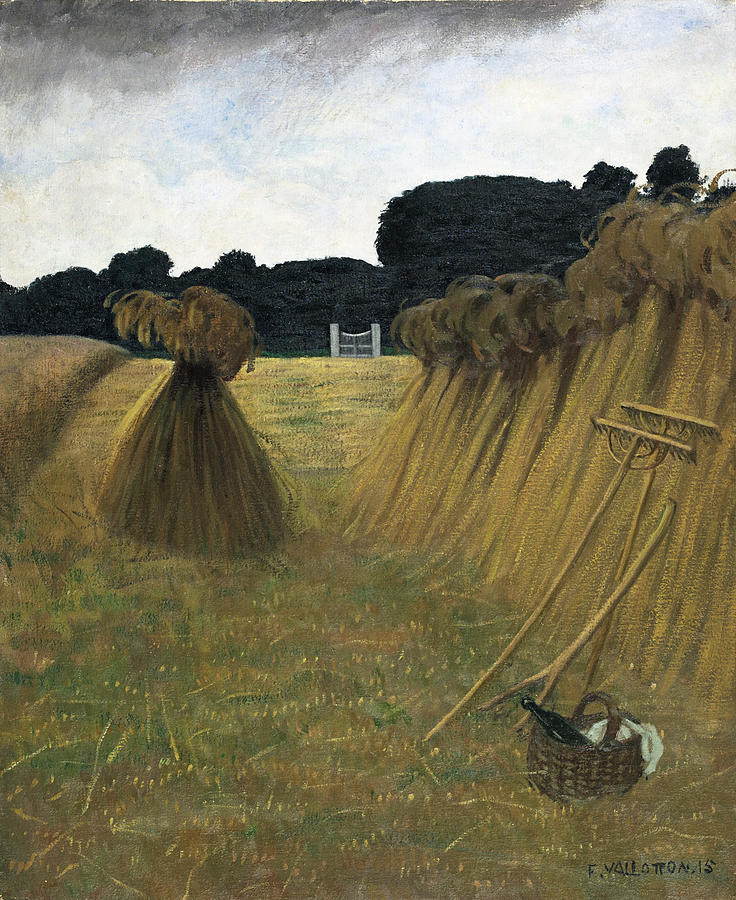 The Sheaves Painting by Felix Vallotton