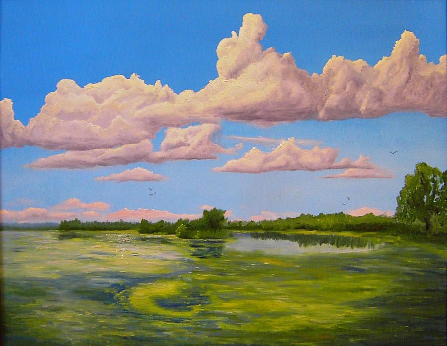 The Sheboygan Marsh Painting by Daniel W Green
