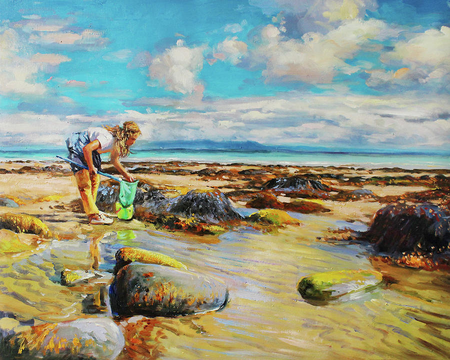 The Shell Fisher Painting by Conor McGuire