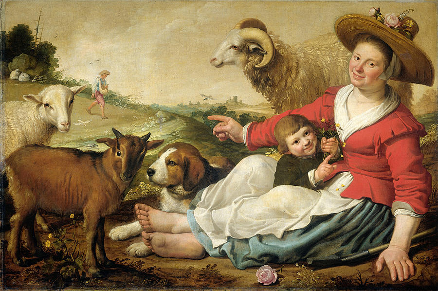 The Shepherdess Painting by Jacob Gerritsz Cuyp