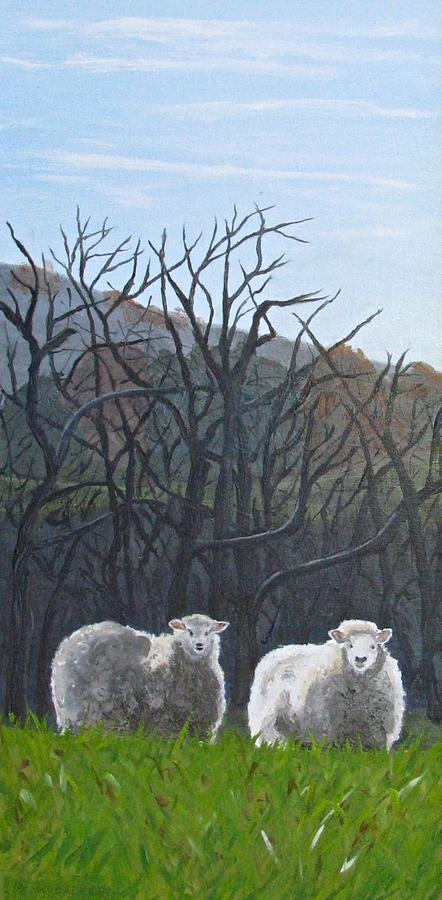 The Shepherds Sheep Painting by Barb Pennypacker