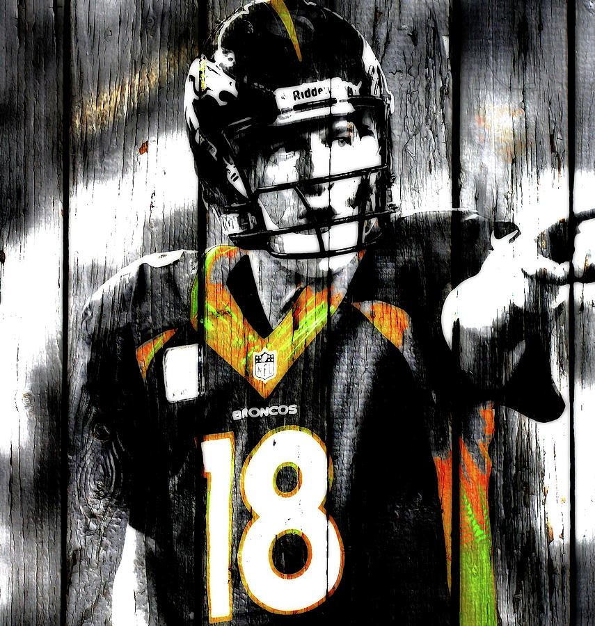 The Sheriff Peyton Manning 1j Mixed Media by Brian Reaves