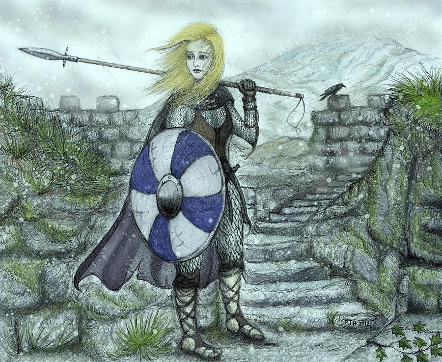 The Shieldmaiden Mixed Media by Philip Harvey - Fine Art America