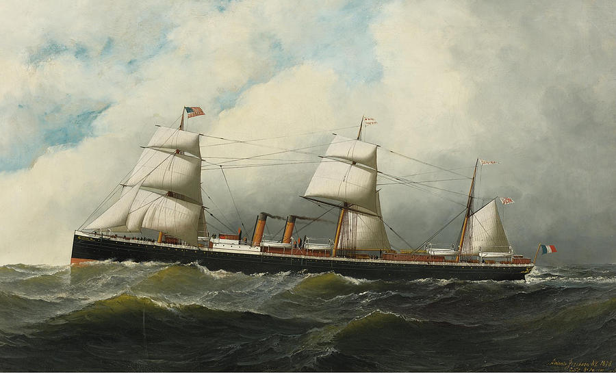 The Ship Canada Painting by Antonio Jacobsen