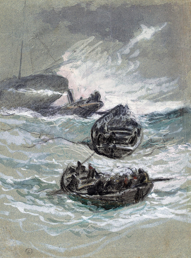 The Shipwreck Painting by Elihu Vedder