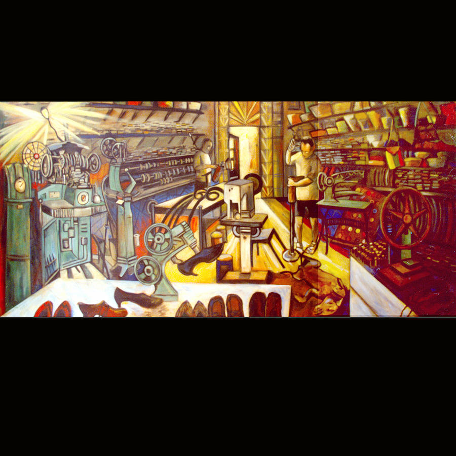 The Shoe Repair Shop Painting by Kim Fay