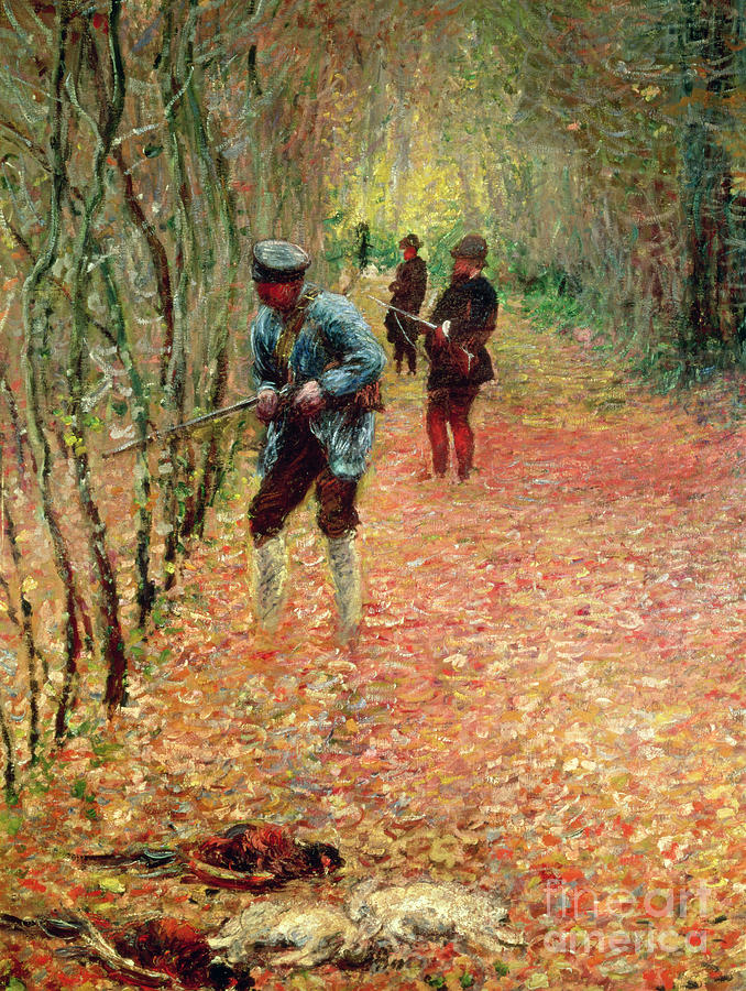 The Shoot Painting by Claude Monet