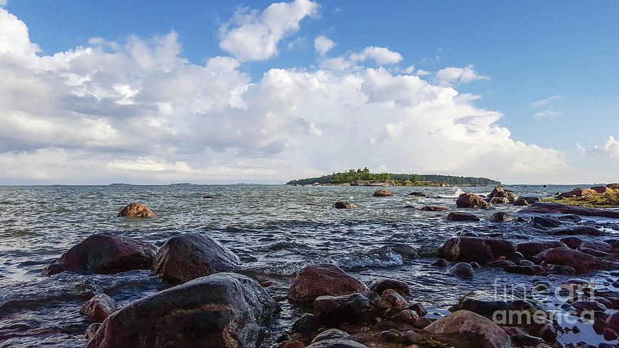 Summer Photograph - The shore in Helsinki, Finland. by Cesar Padilla