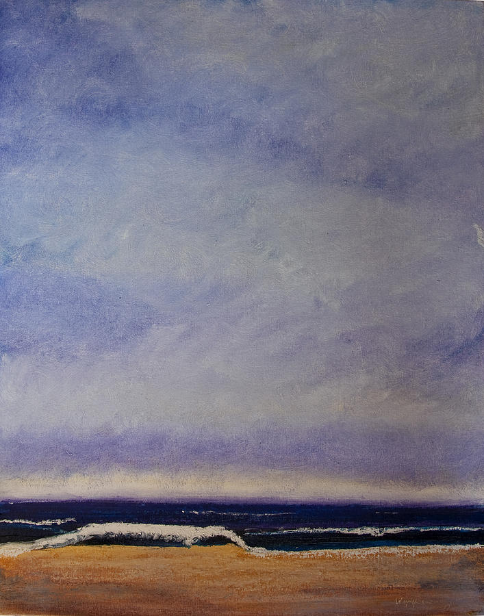 Virginia Beach Painting - The Shore No. 3 -- Lavender Twilight by Wynn Creasy