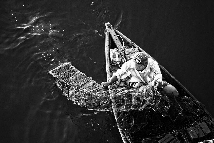 The Shrimp Fisherman Photograph by Cameron Wood