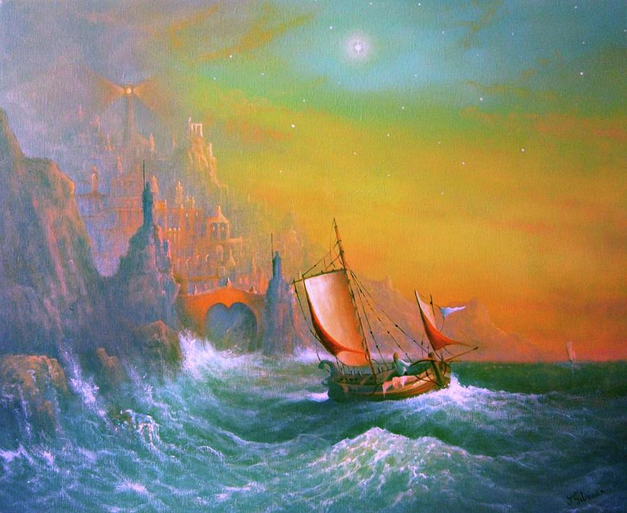 The Silmarillion Voyage Of Earendil Painting by Joe Gilronan