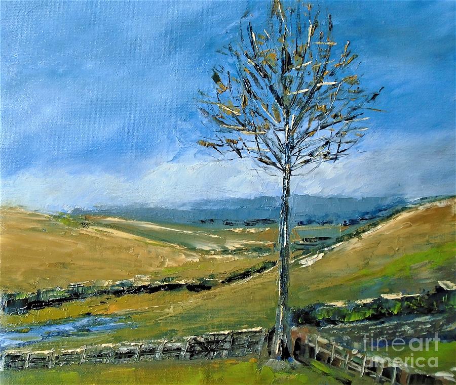 The Silver Birch Painting by Angela Cartner