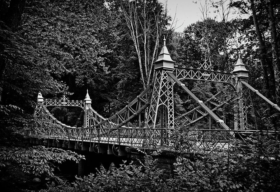 The Silver Bridge 004 bw Photograph by George Bostian