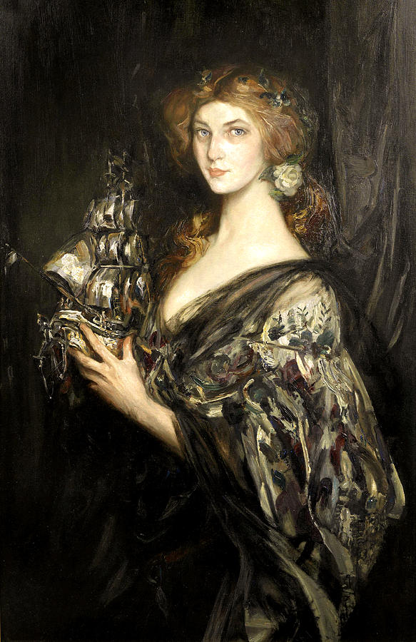 Shannon Painting - The Silver Ship by Sir James Jebusa Shannon