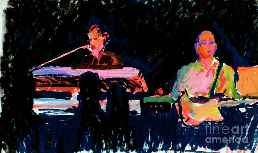 Guitar Still Life Painting - The Simpson Brothers by Candace Lovely