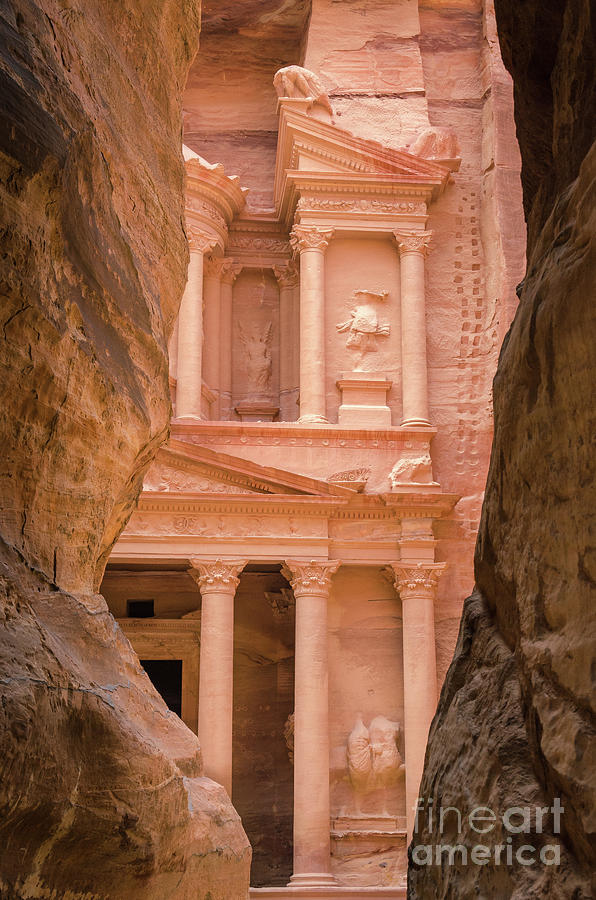 The Siq and Treasury Petra, Jordan 2 Photograph by Perry Rodriguez