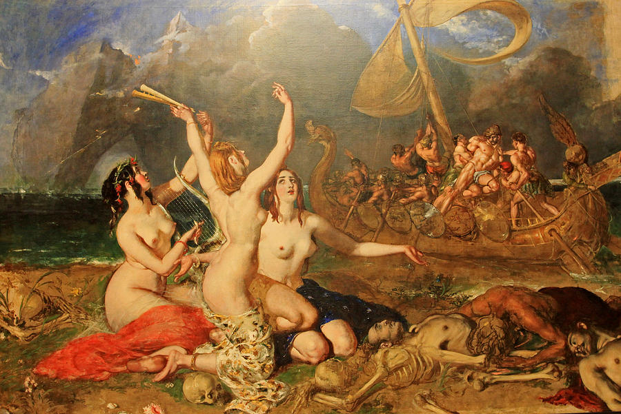 William Etty Painting - The Sirens and Ulysses by William Etty