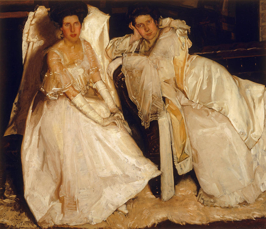 The Sisters Painting - The sisters by Hugh Ramsay