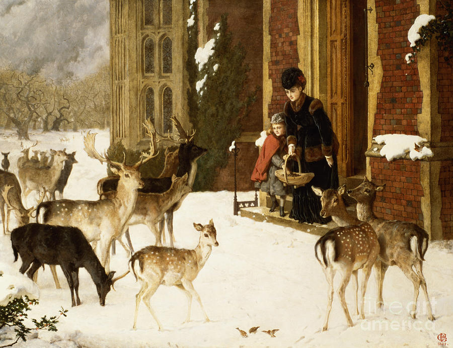 Deer Painting - The Sisters of Charity by Charles Burton Barber