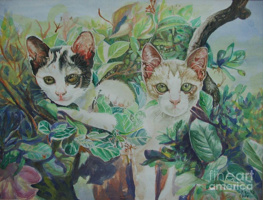The Sisters Painting by Sukalya Chearanantana