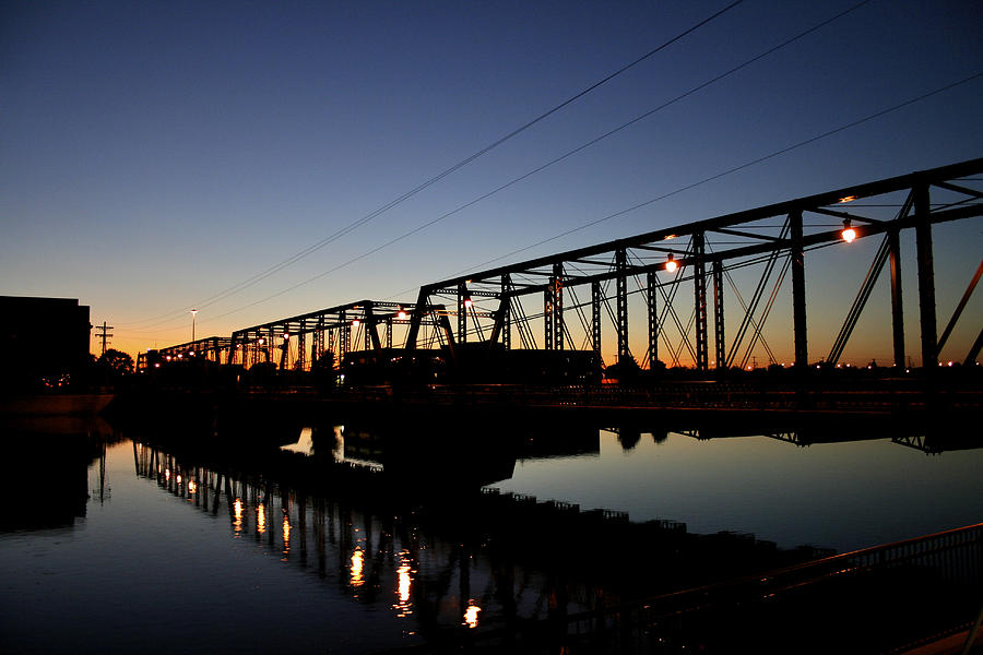 The Sixth Street Bridge At Sunset Photograph by Richard Gregurich