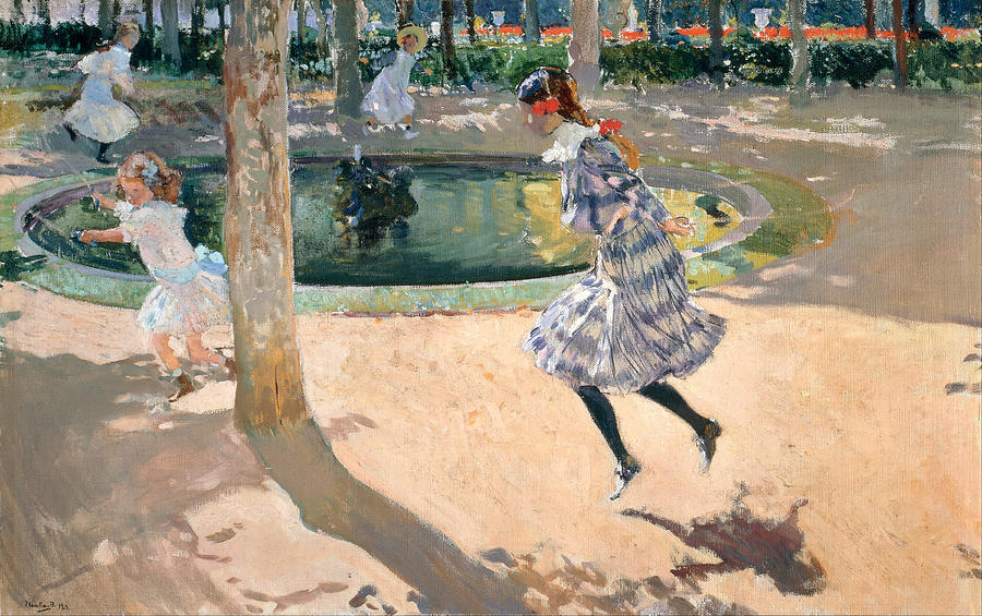 The Skipping Rope Painting by Joaquin Sorolla y Bastida