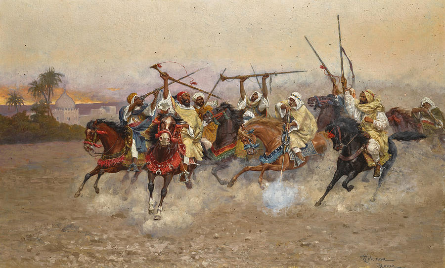 The Skirmish Painting by Enrico Coleman