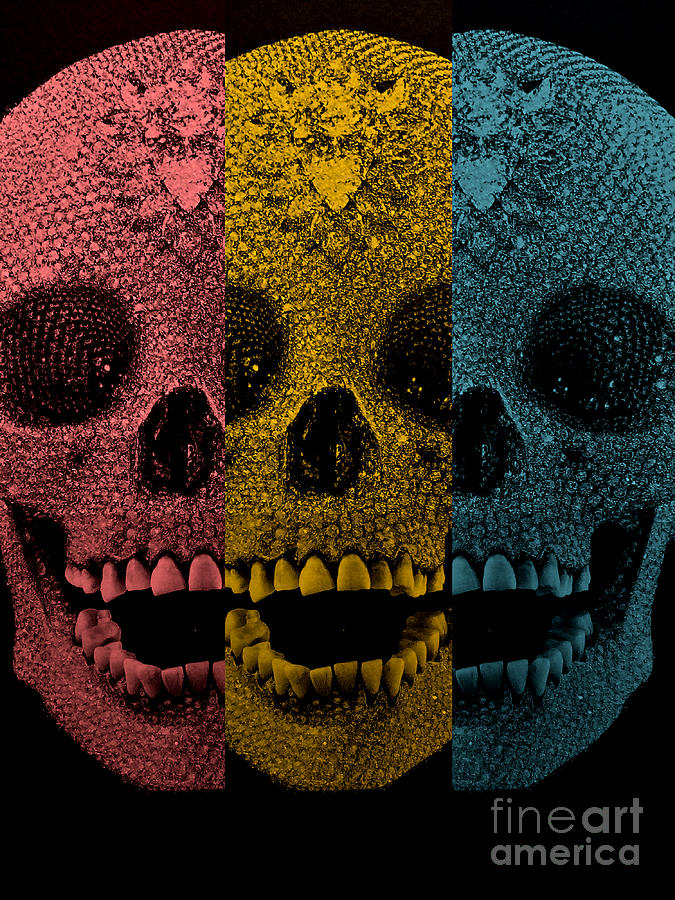 The skulls Mixed Media by Binka Kirova