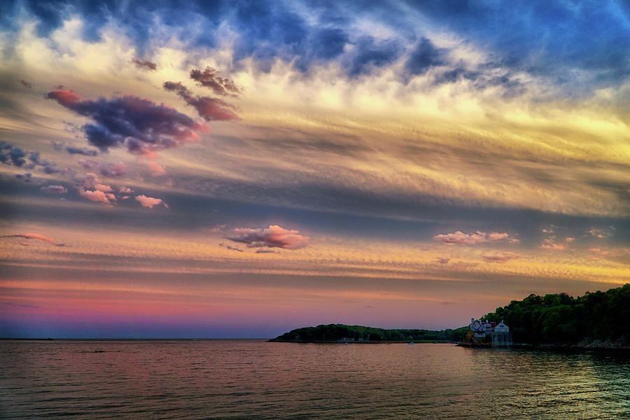 The sky after sunset North Shore MA Photograph by Lilia S