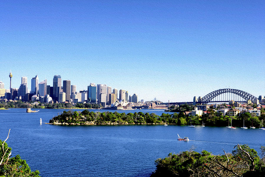 Australia Digital Art - The Skyline by Christopher Eng-Wong Australia Digital Art - The Skyline by Christopher Eng-Wong