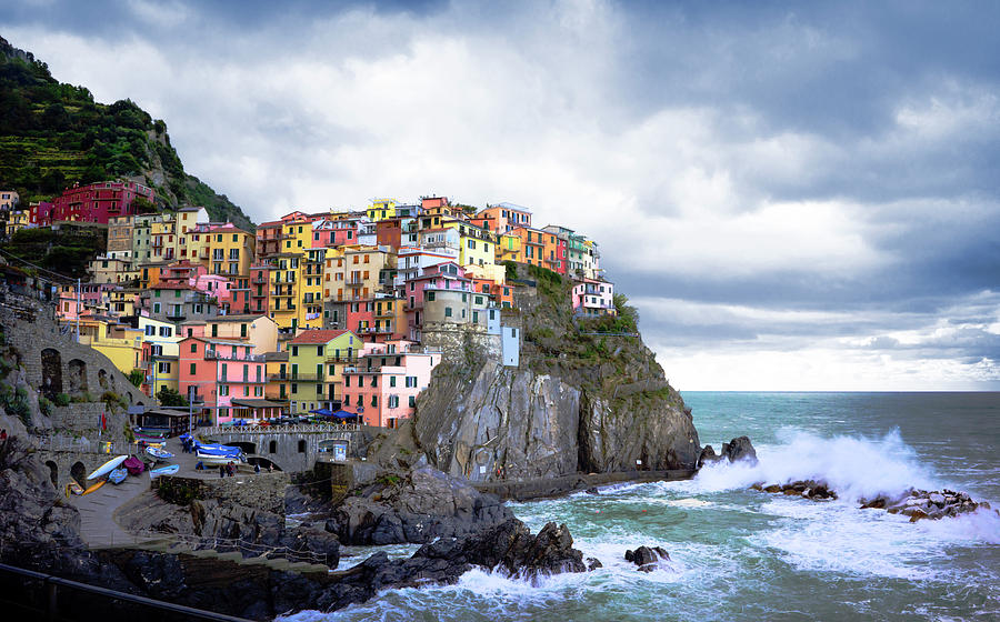 The skys of Manarola Photograph by Weir Here And There