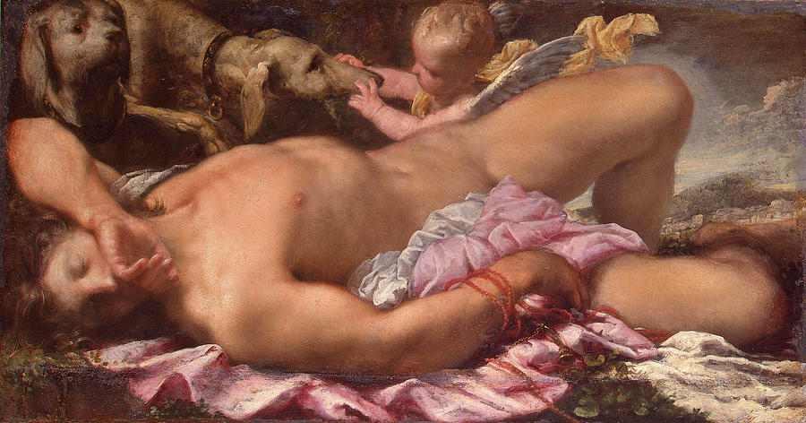 The Sleep of Endymion Painting by Pietro Liberi