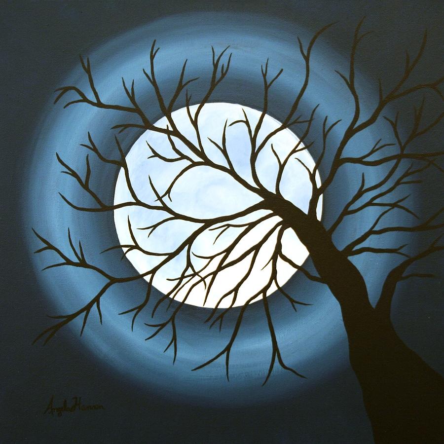 Tree Painting - The Sleeping by Angela Hansen
