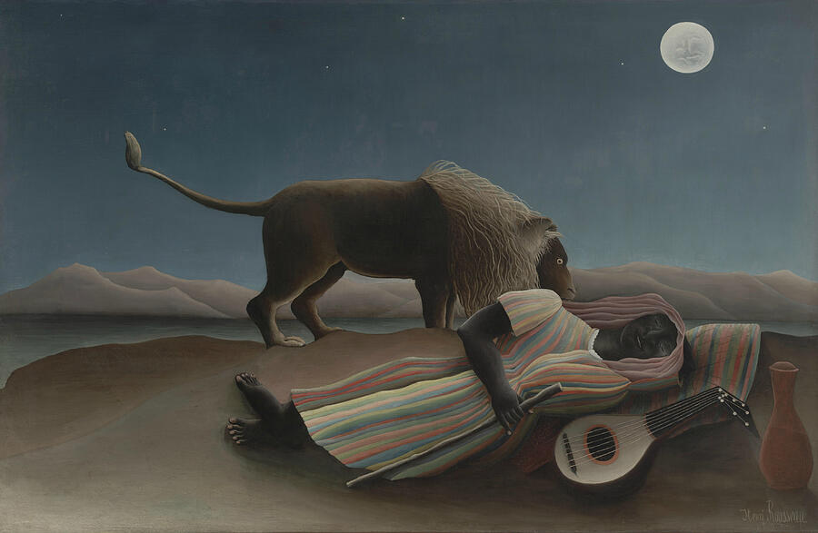 The Sleeping Gypsy, from 1897 Painting by Henri Rousseau