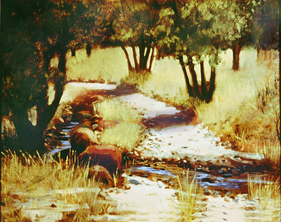 The Small Crossing Painting by David Zimmerman