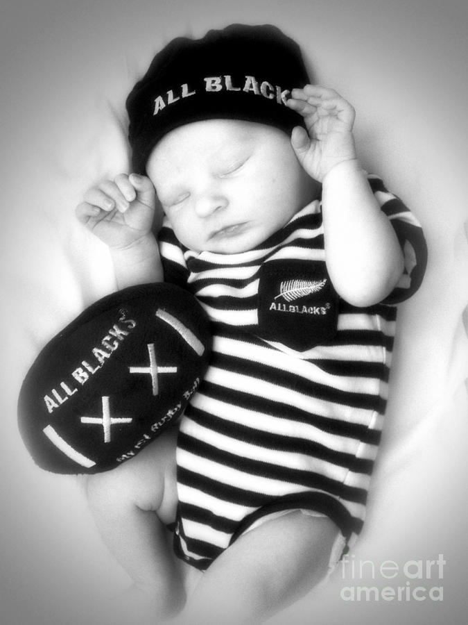Black And White Photograph - The Smallest All Black by Karen Lewis