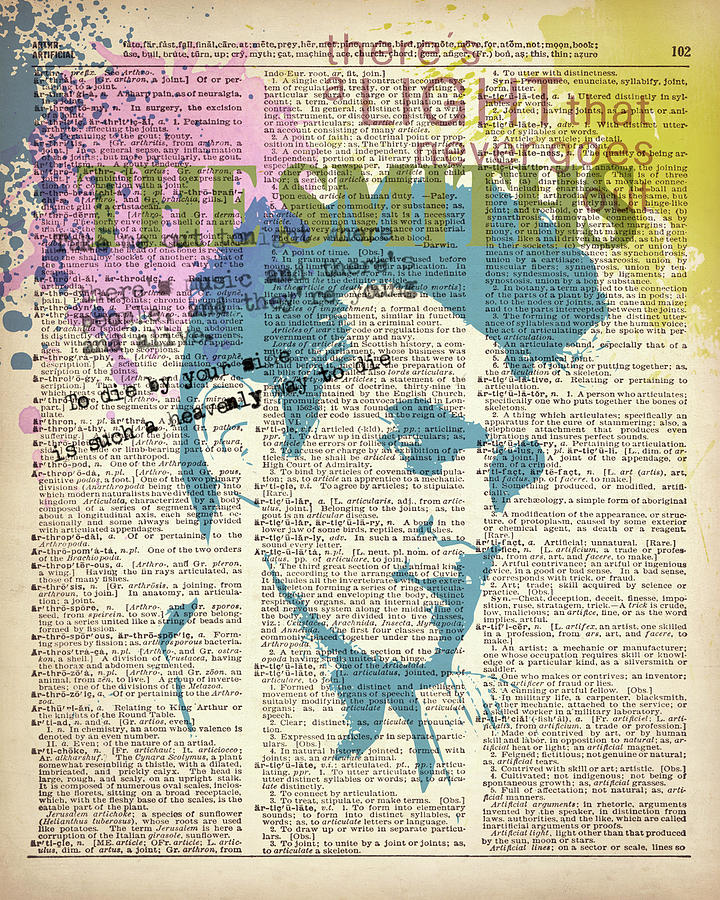 Jimi Hendrix Painting - THE SMITHS on dictionary page by Art Popop