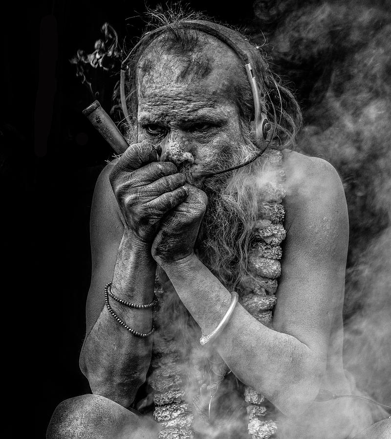 The Smoker Photograph by Subhrajit Paul
