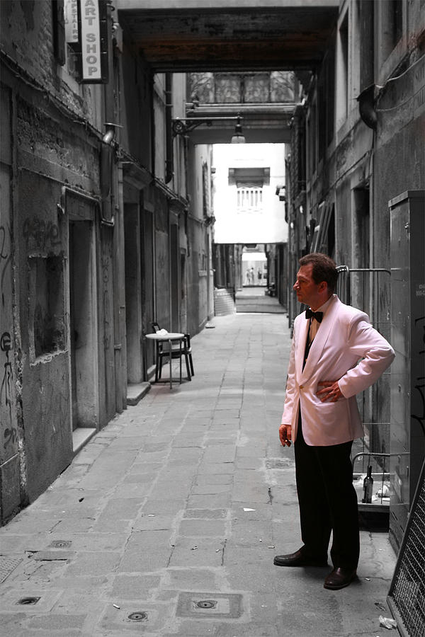 The Smoking Man in Venice Photograph by Greg Sharpe
