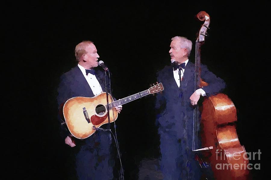 Music Photograph - The Smothers Brothers Painting by Concert Photos
